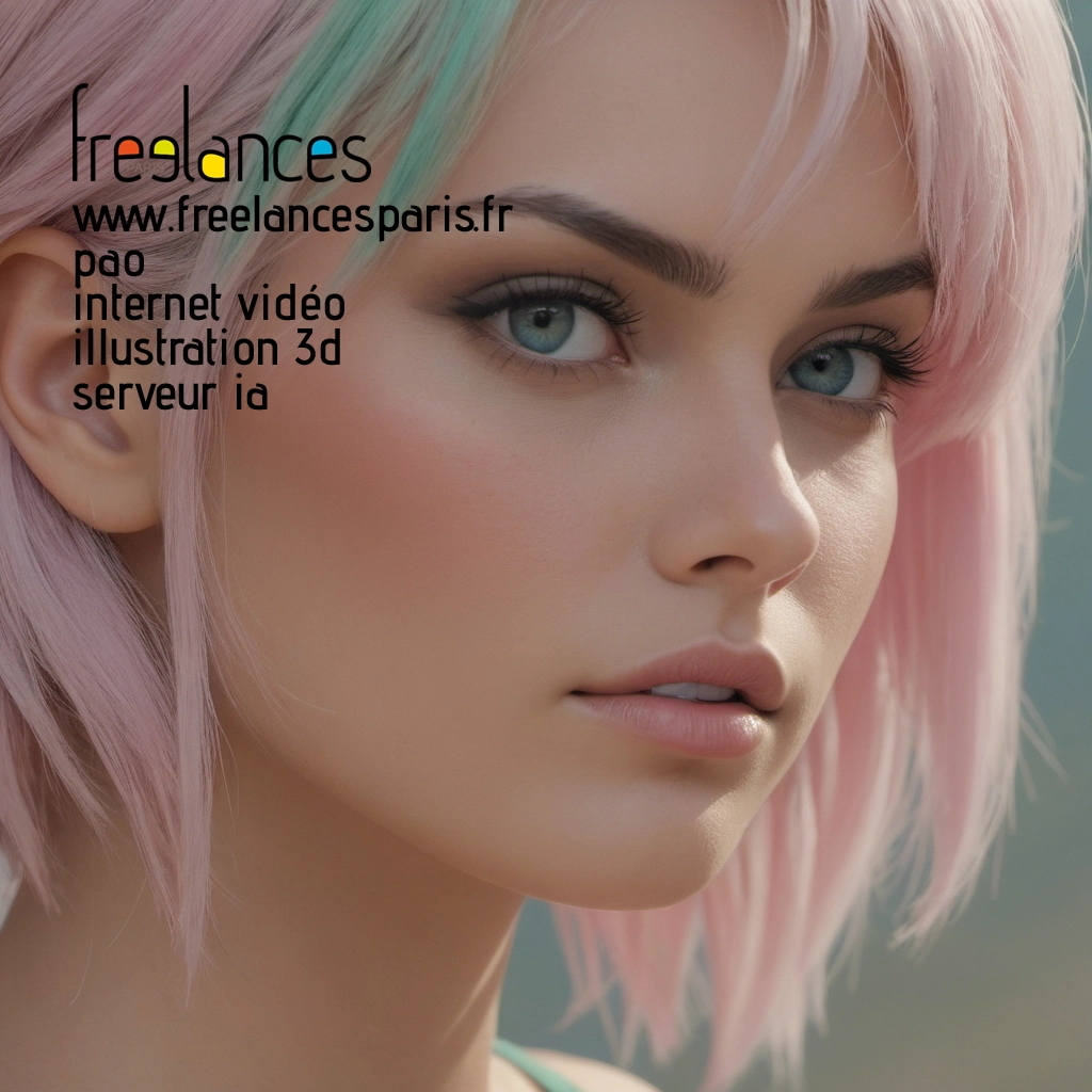 Pao mise en page internet vidéo illustration 3d serveur IA générative AI freelance paris studio de création magazines 8l9jy4t0